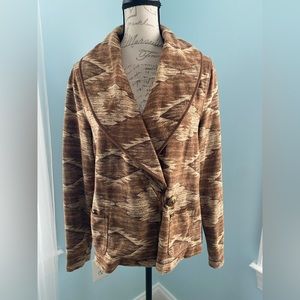 RLR Ralph Lauren Aztec pattern jersey jacket